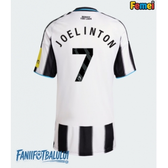 Newcastle United Joelinton #7 Tricou Fotbal Replică 2025-26 Femei Acasa